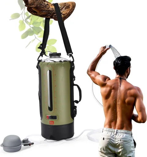 HappyPo Camping Shower with Foot Pump