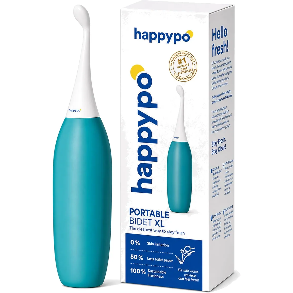 HappyPo Easy-Bidet 2.0 XL, bottle and box, photo 1